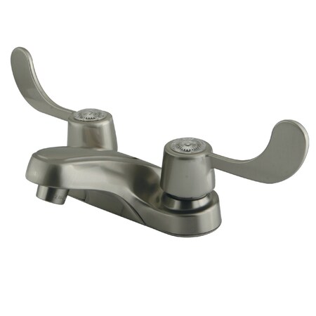 Kingston Brass 4" Centerset Bathroom Faucet, Brushed Nickel GKB188LP